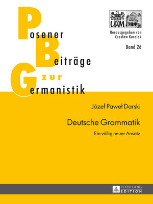 cover image of Deutsche Grammatik